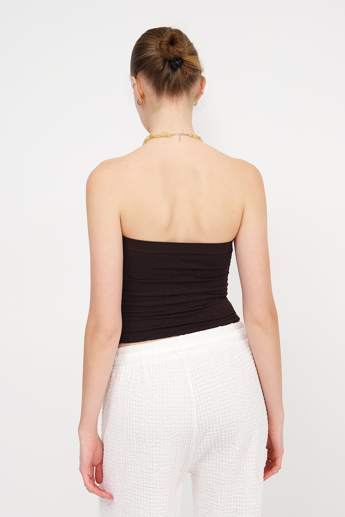 Bitter-Coffee_Strapless-Textured-Bustier-addax