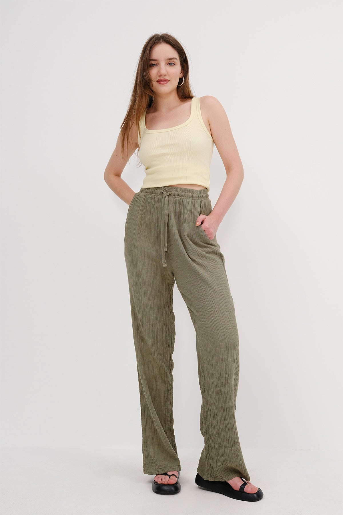 Khaki_Tied-Waist-Wide-Leg-Trousers-addax