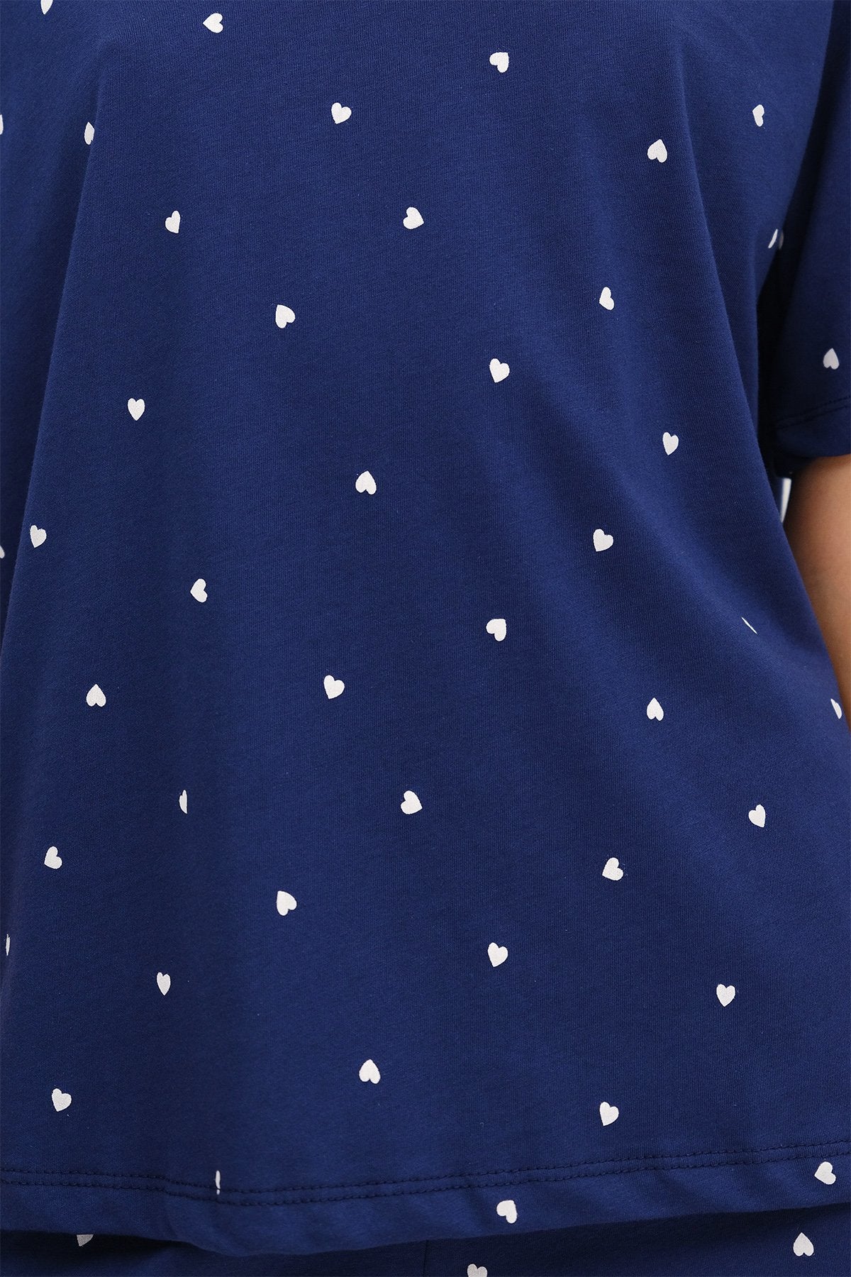 Night-Blue_Patterned-Shorts-Pajama-Set-addax