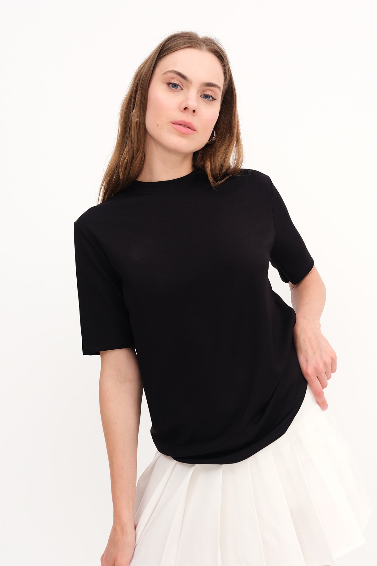 Black_Basic-Modal-T-shirt-addax