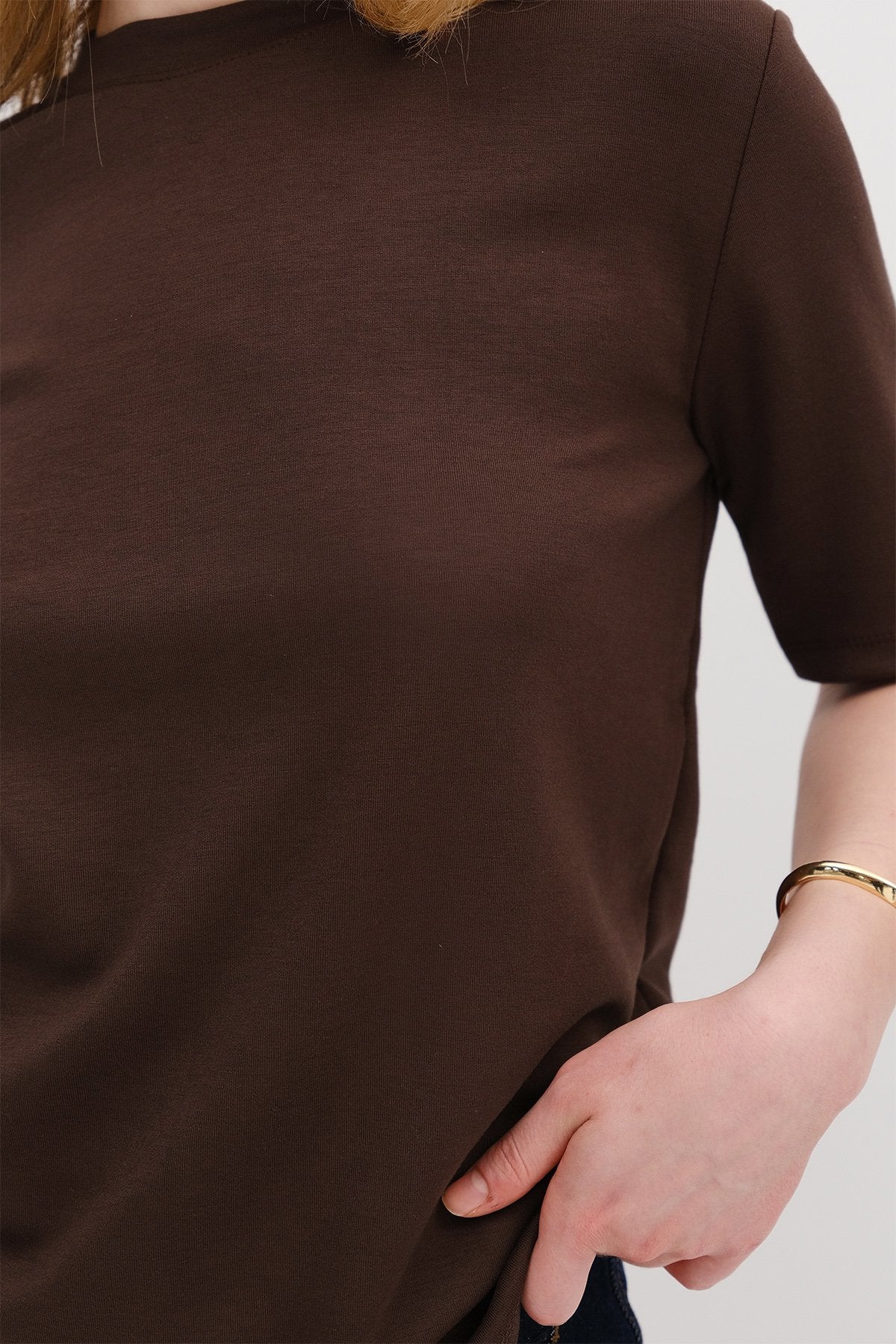 Brown_Basic-Modal-T-shirt-addax