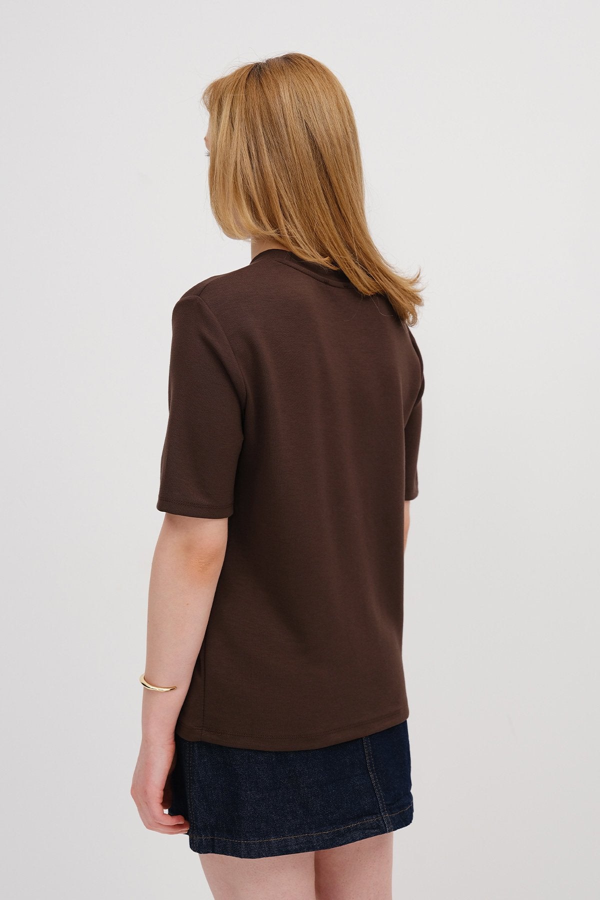 Brown_Basic-Modal-T-shirt-addax