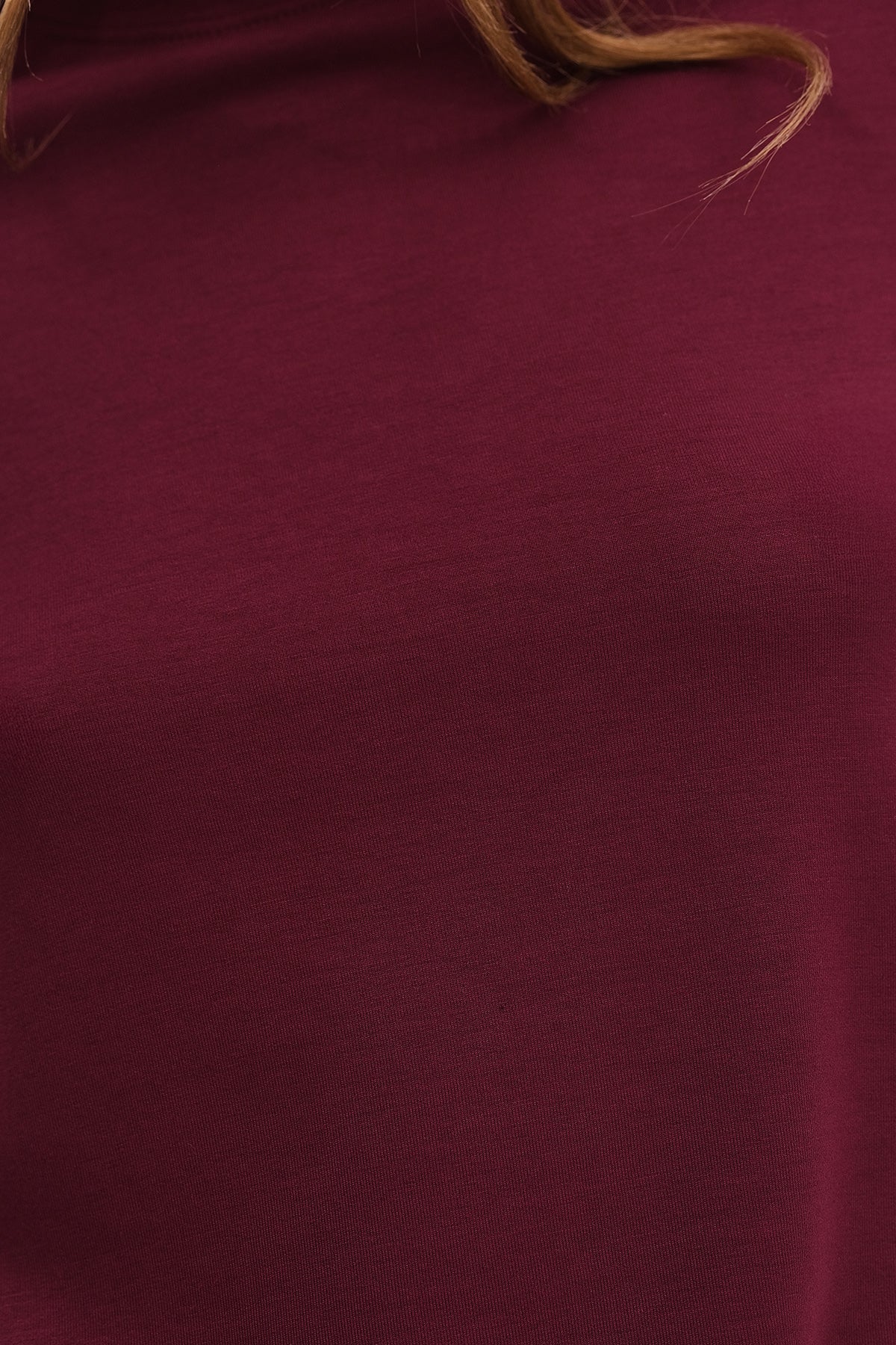 Burgundy_Basic-Modal-T-shirt-addax
