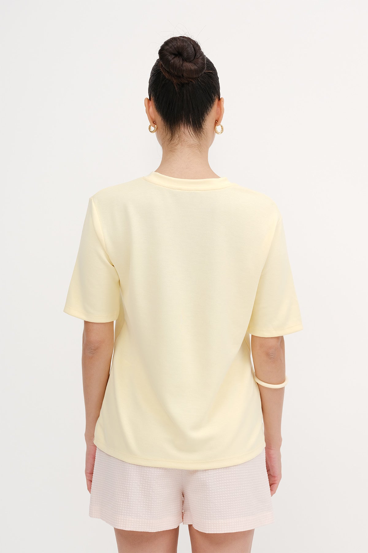 Light-Yellow_Basic-Modal-T-shirt-addax