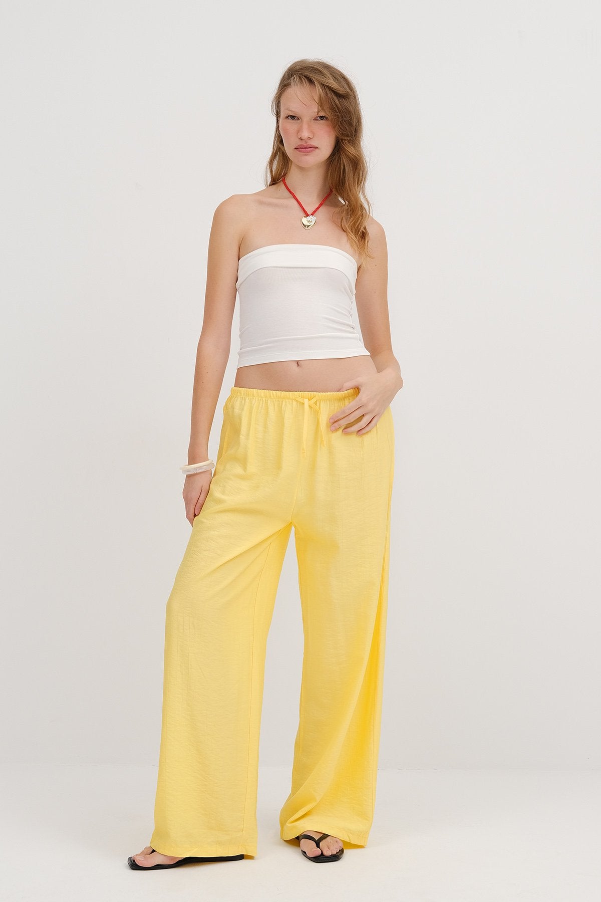 Light-Yellow_Wide-Leg-Trousers-with-Waist-Rope-Tie-addax