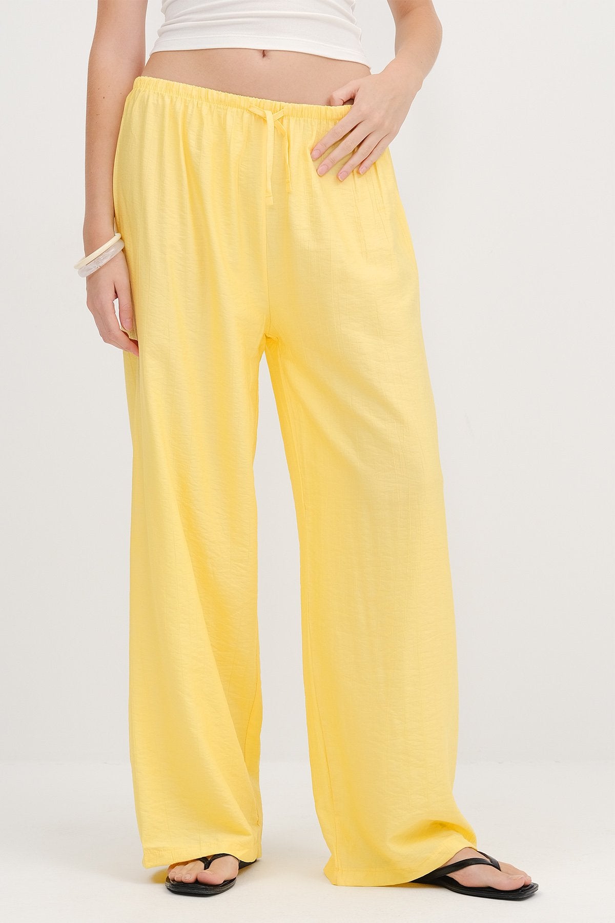 Light-Yellow_Wide-Leg-Trousers-with-Waist-Rope-Tie-addax