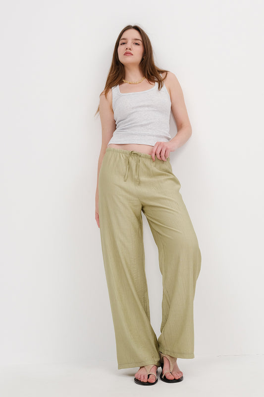 Oil-Green_Wide-Leg-Trousers-with-Waist-Rope-Tie-addax
