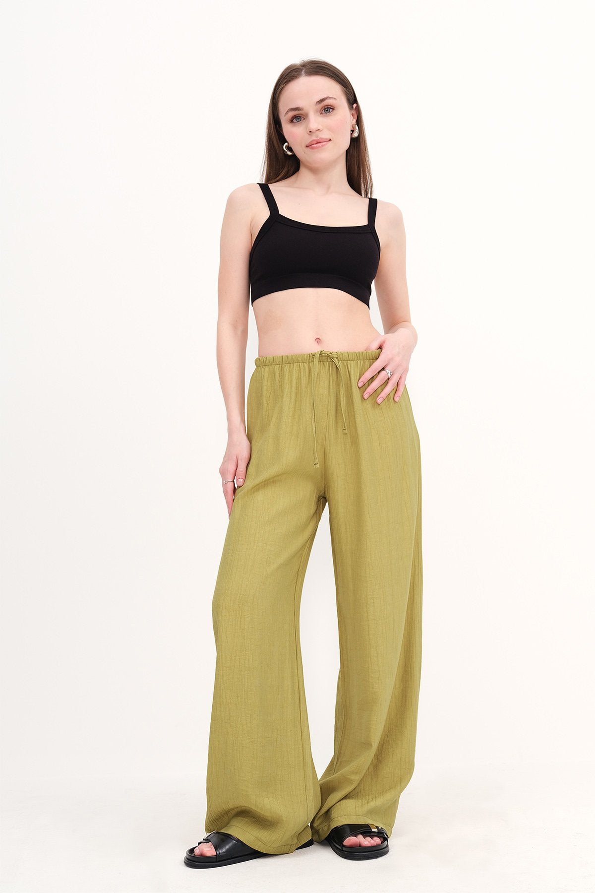 Olive_Wide-Leg-Trousers-with-Waist-Rope-Tie-addax