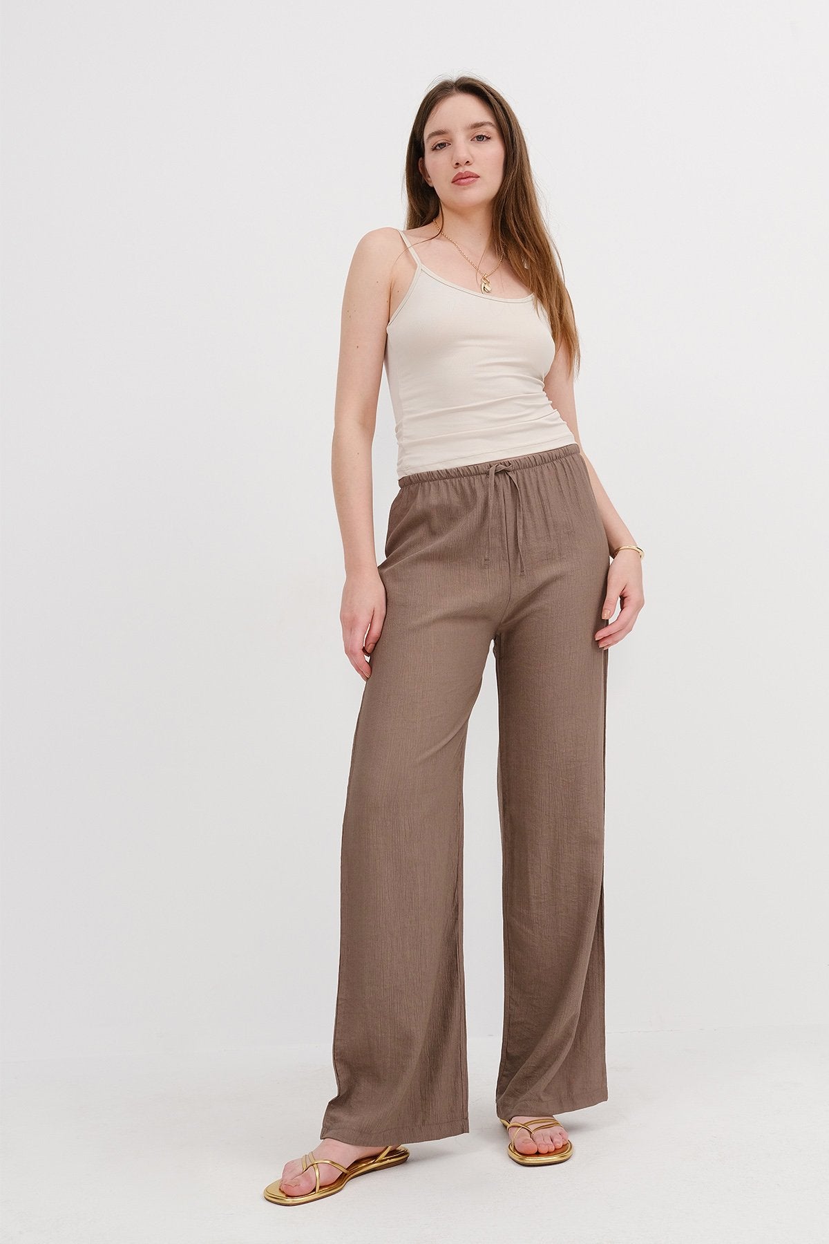 Soft-Brown_Wide-Leg-Trousers-with-Waist-Rope-Tie-addax