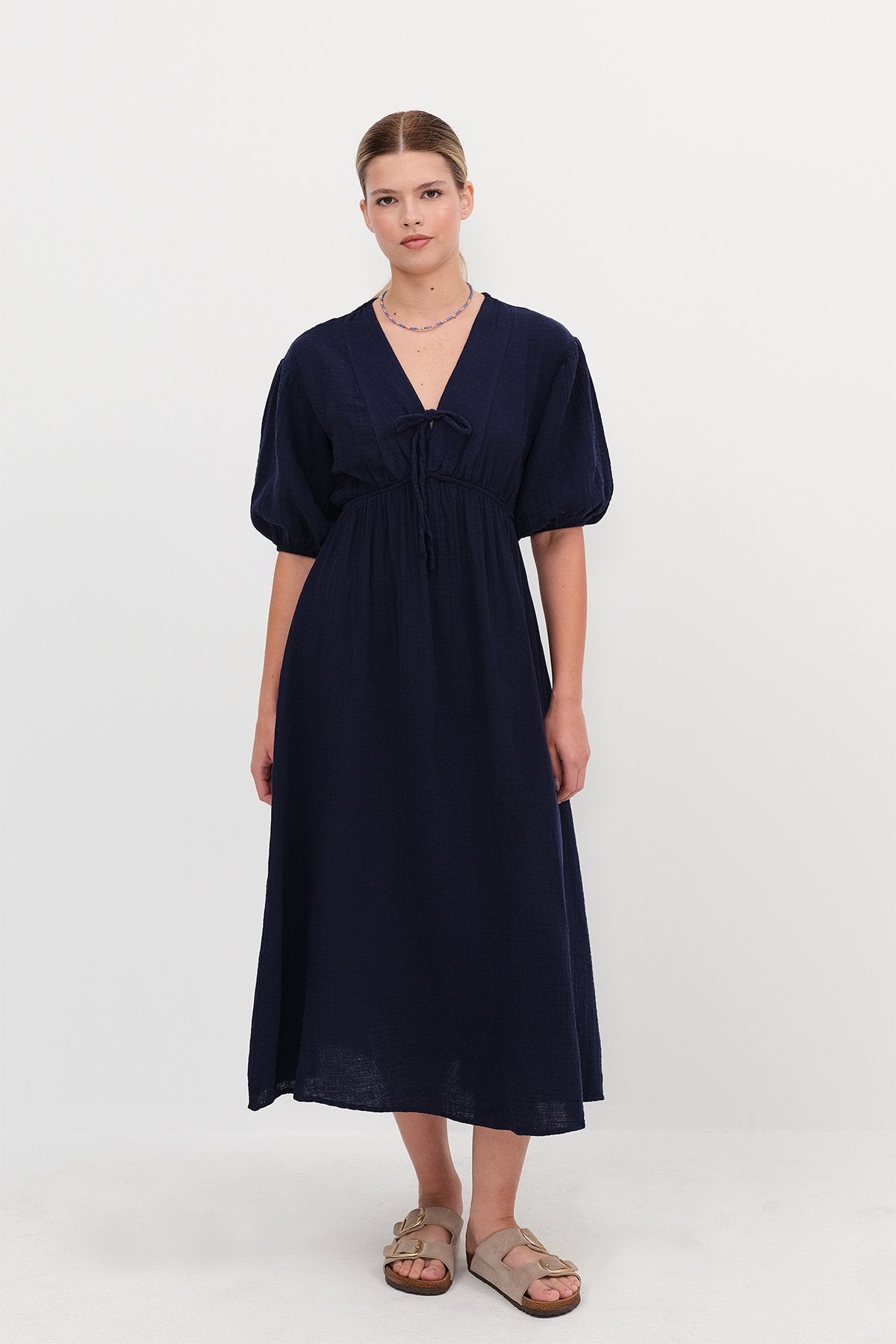 Night-Blue_Balloon-Sleeve-Midi-Dress-addax