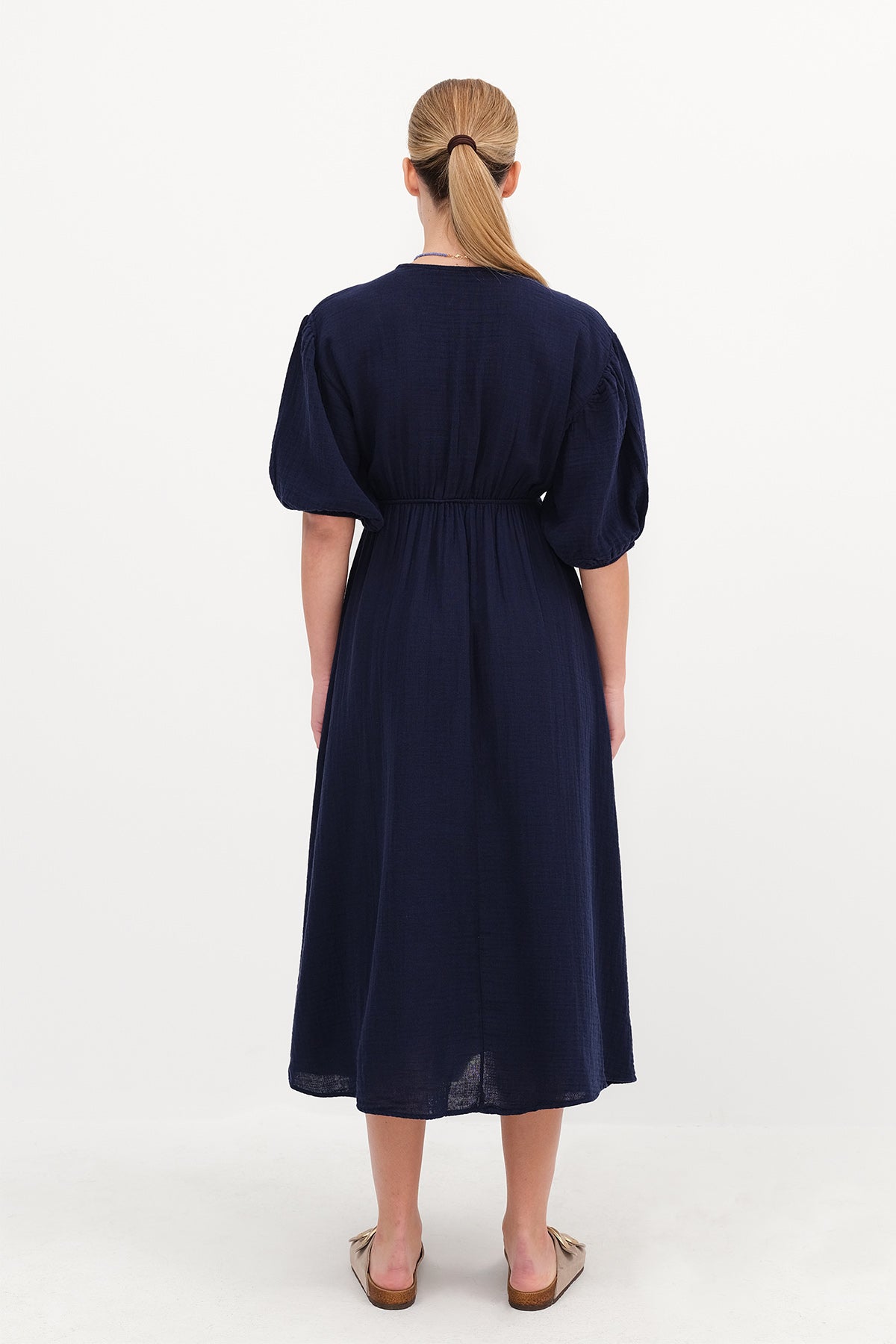 Night-Blue_Balloon-Sleeve-Midi-Dress-addax