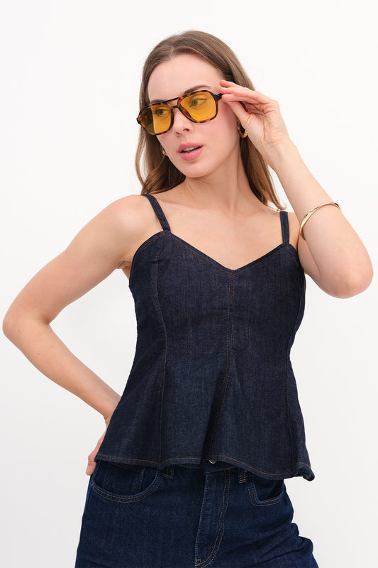Blue_Strappy-Denim-Blouse-addax