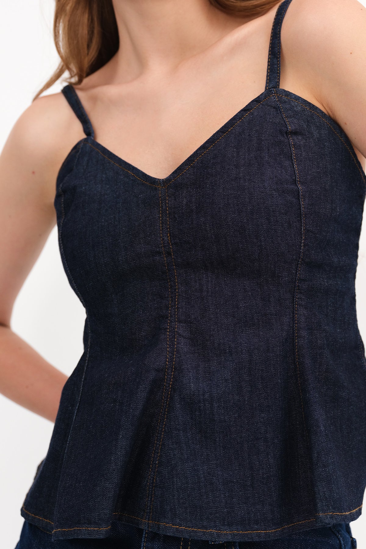 Blue_Strappy-Denim-Blouse-addax