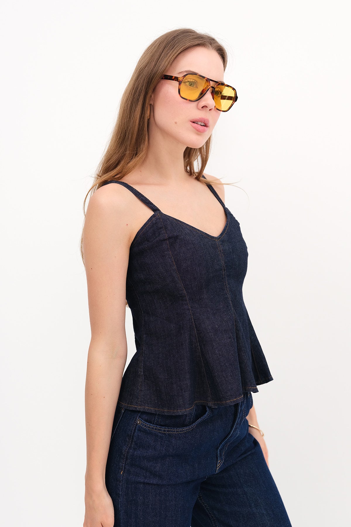 Blue_Strappy-Denim-Blouse-addax