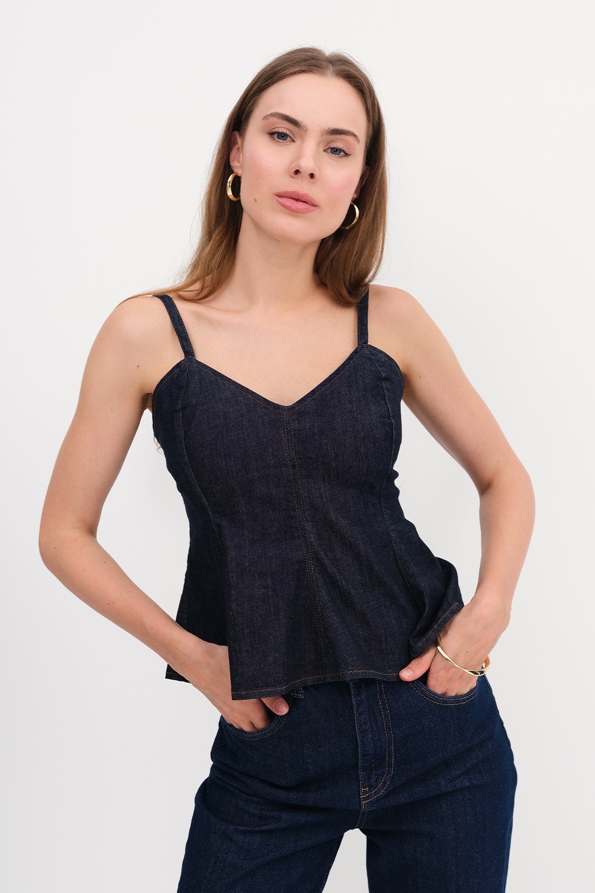 Blue_Strappy-Denim-Blouse-addax
