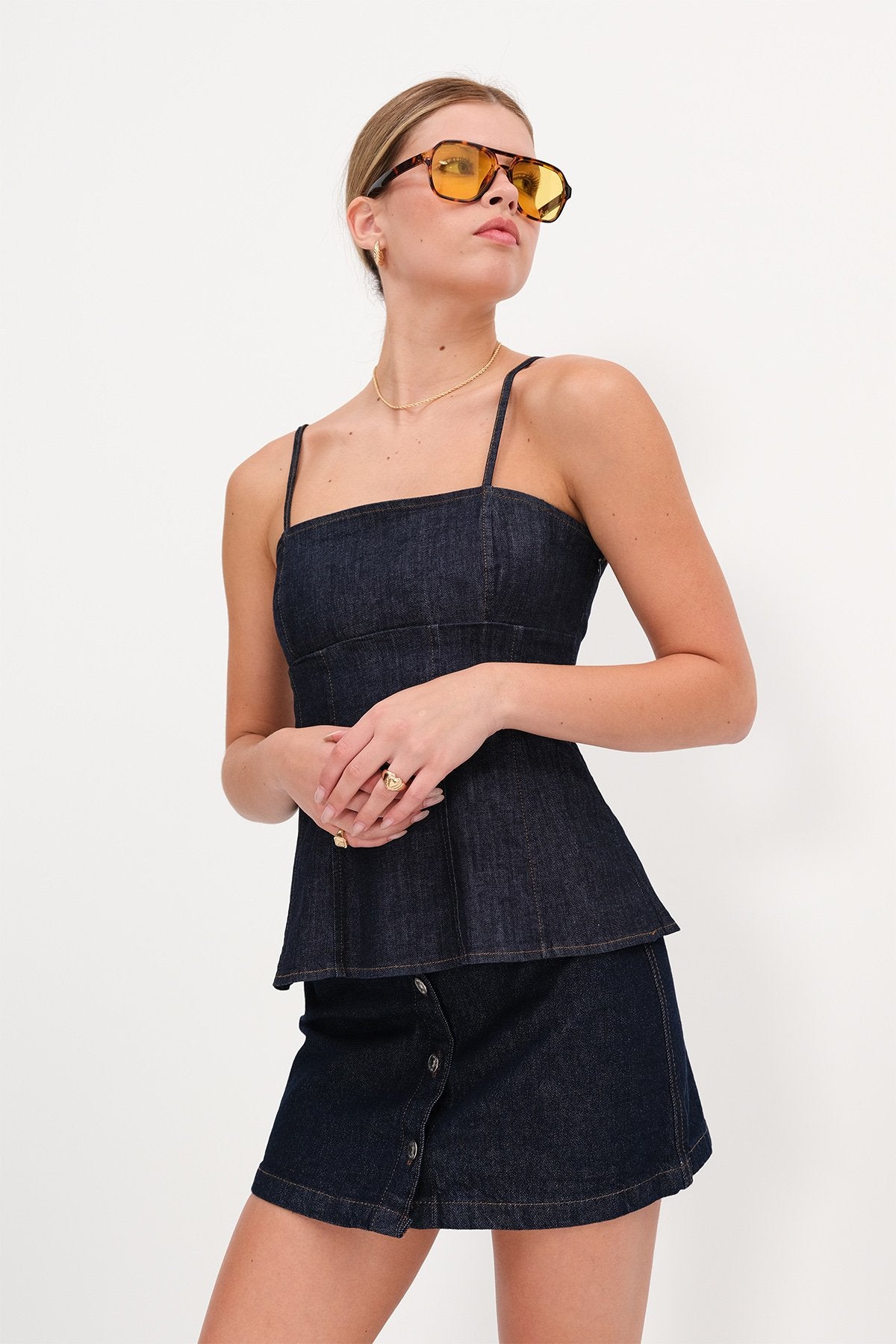 Blue_Adjustable-Strap-Denim-Blouse-addax