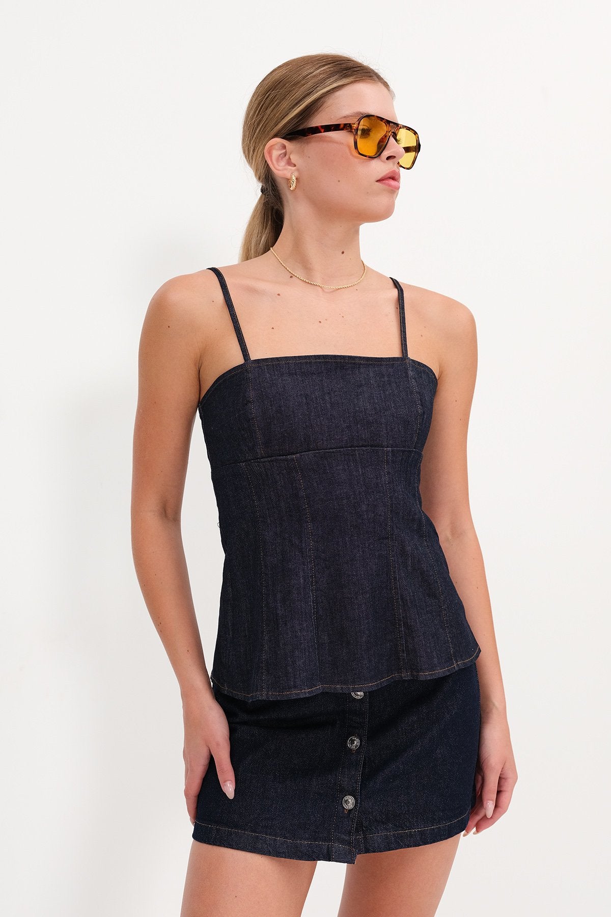 Blue_Adjustable-Strap-Denim-Blouse-addax