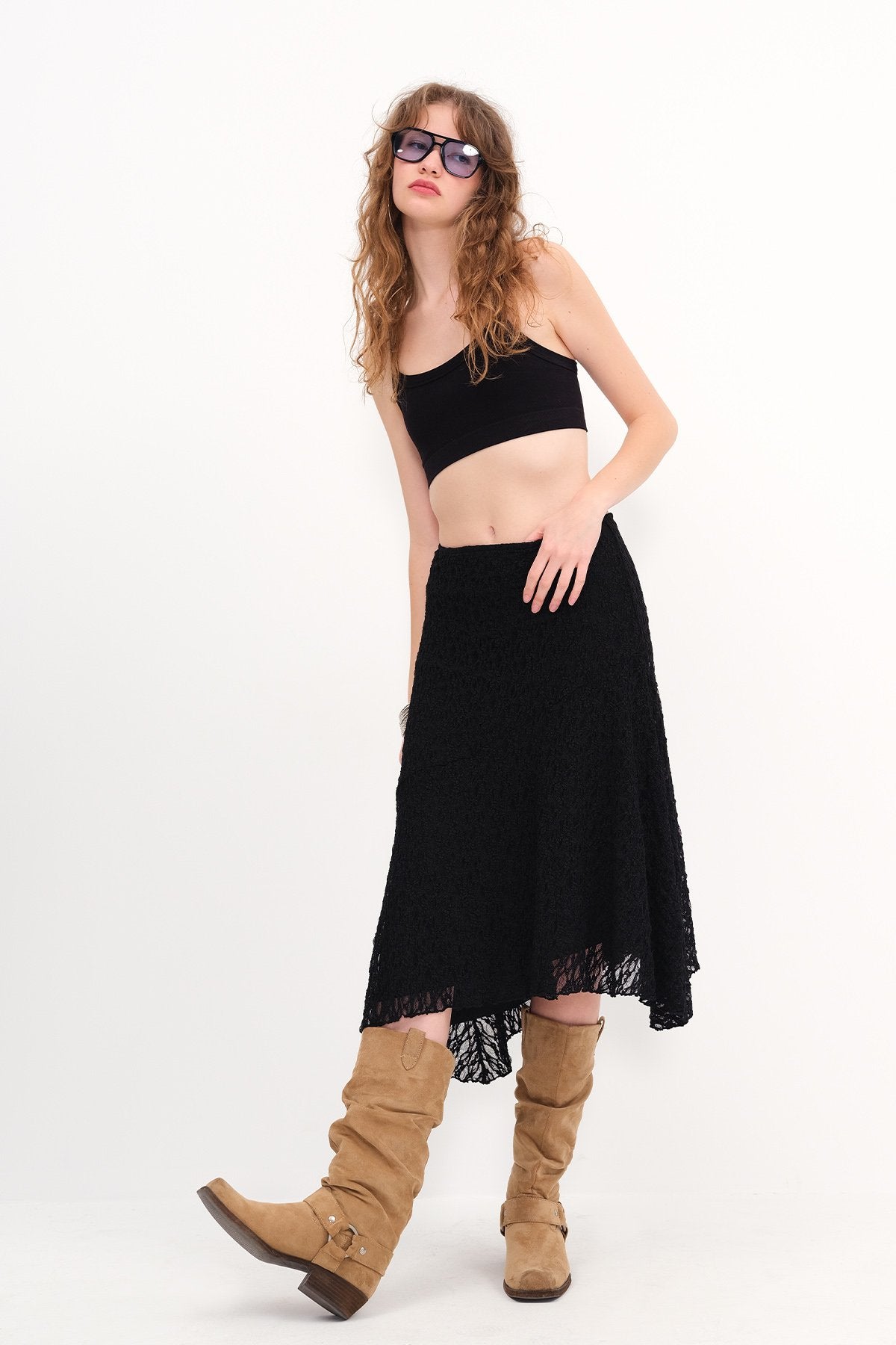 Black_Asymmetrical-Cut-Lace-Skirt-addax