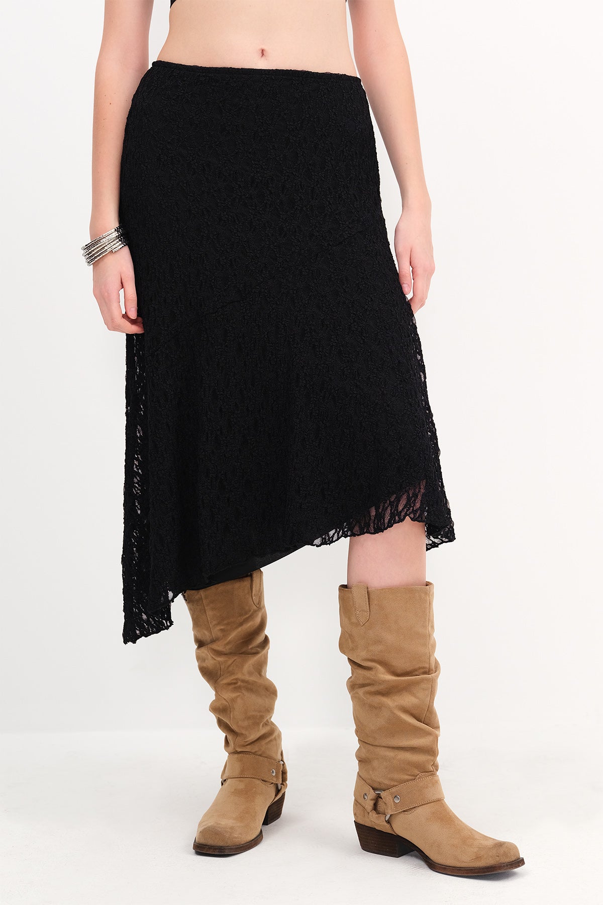 Black_Asymmetrical-Cut-Lace-Skirt-addax