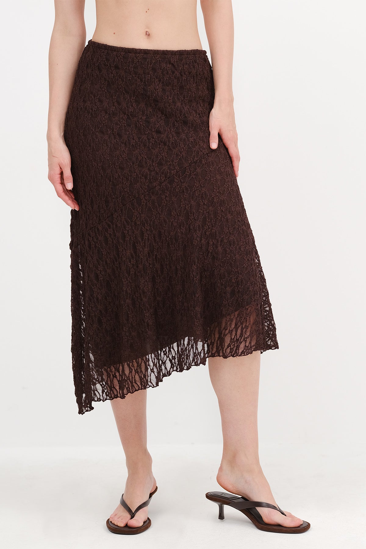 Bitter-Coffee_Asymmetrical-Cut-Lace-Skirt-addax