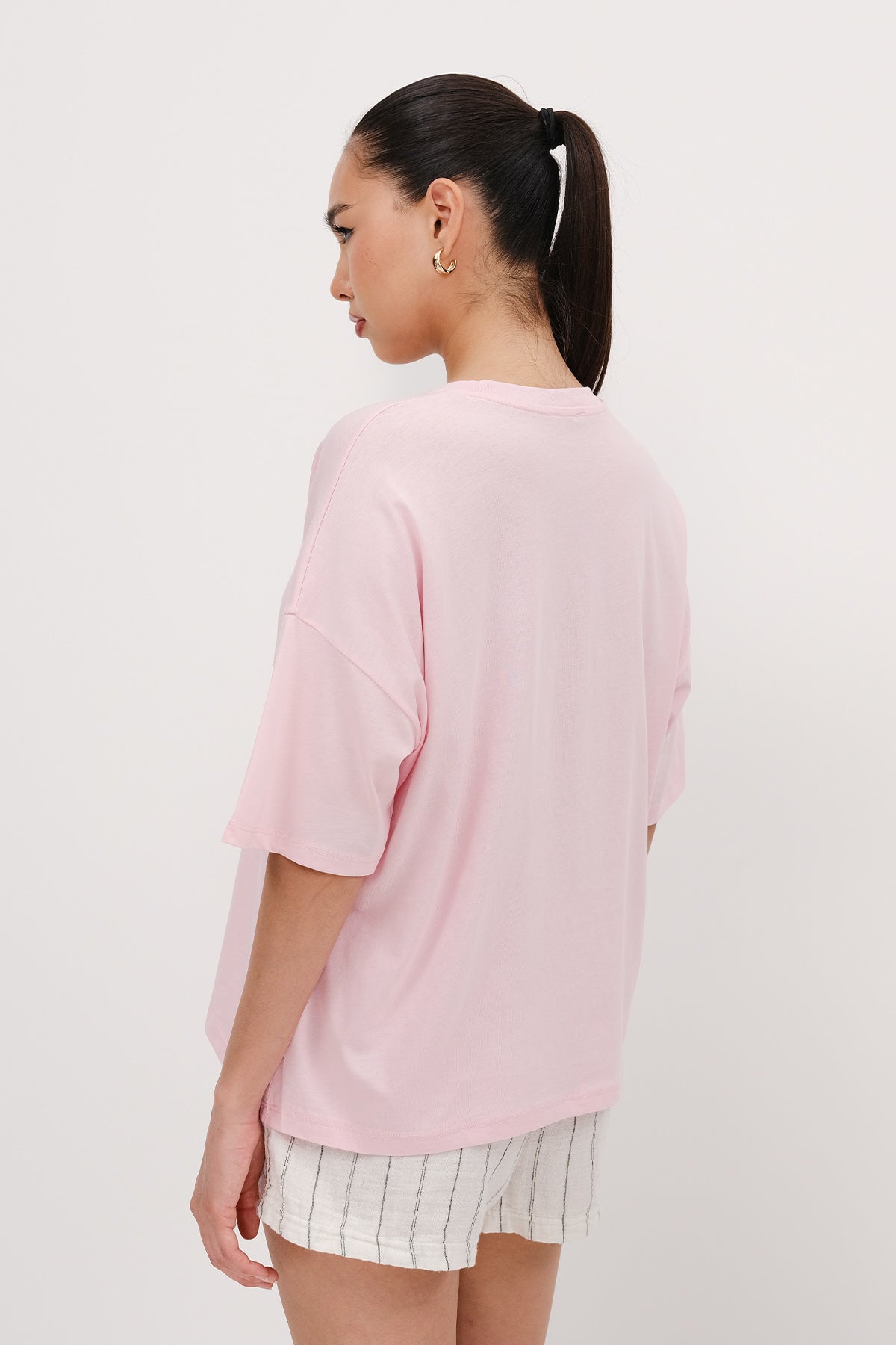 Pink_Crew-Neck-Basic-T-shirt-addax