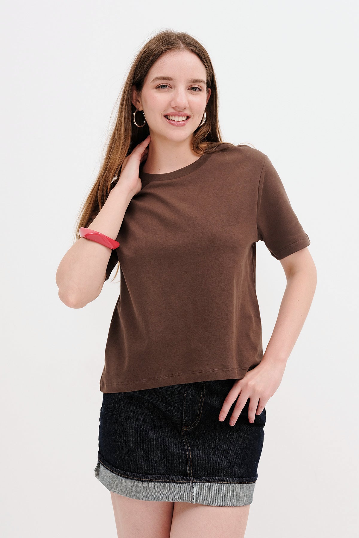 Brown_Basic-T-shirt-addax