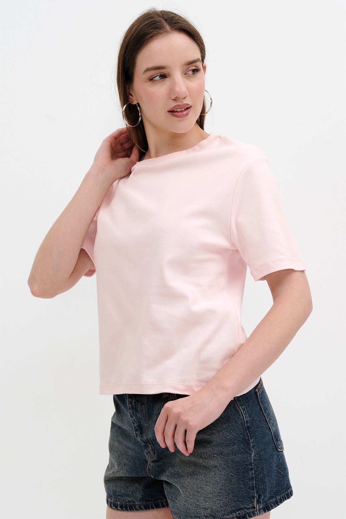 Sugar-Pink_Basic-T-shirt-addax