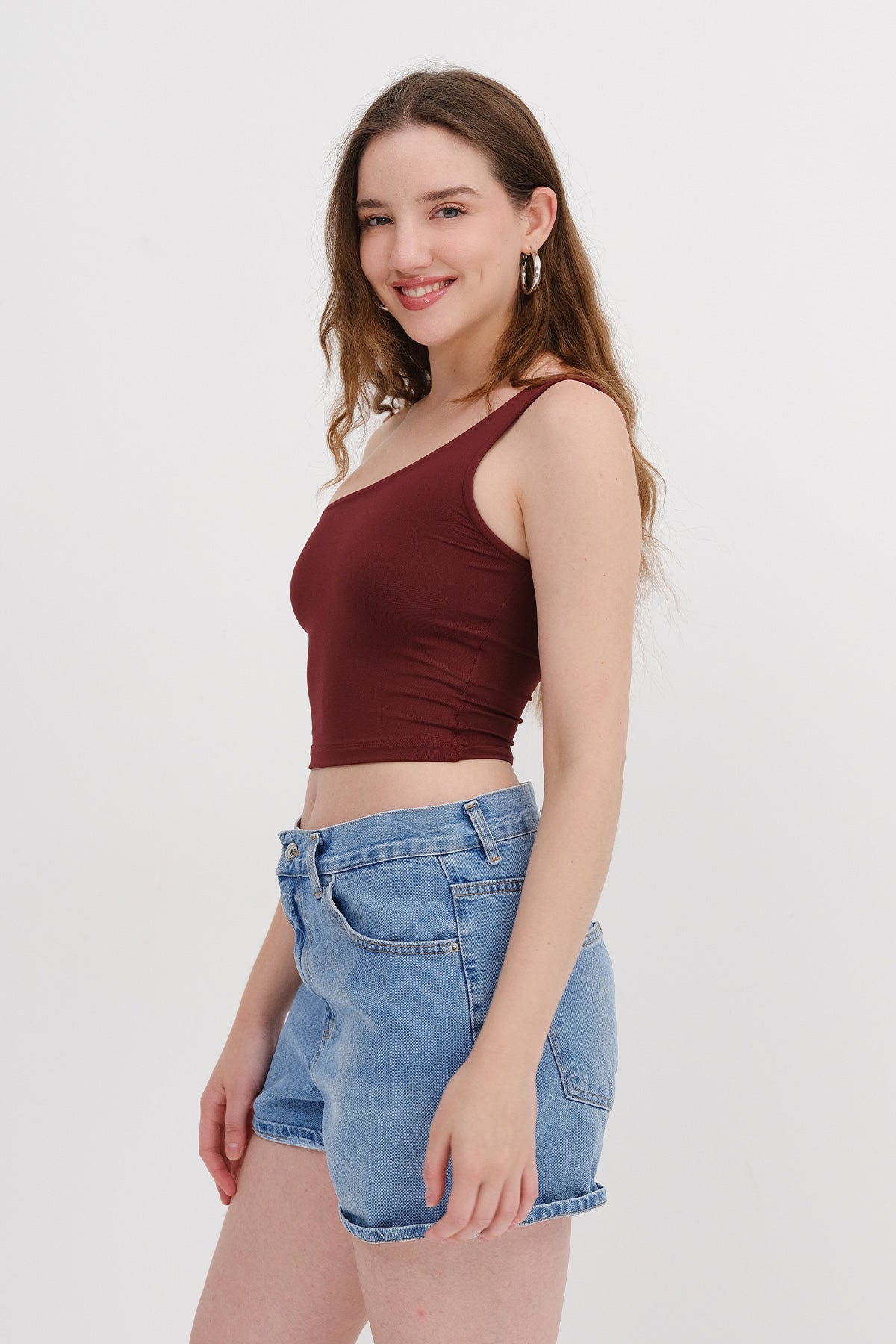 Burgundy_One-Shoulder-Crop-Bustier-addax