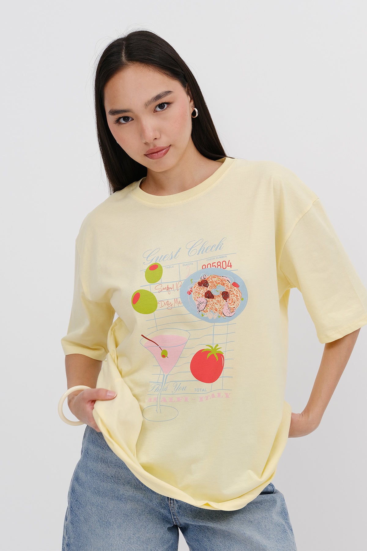Light-Yellow_Printed-T-Shirt-addax