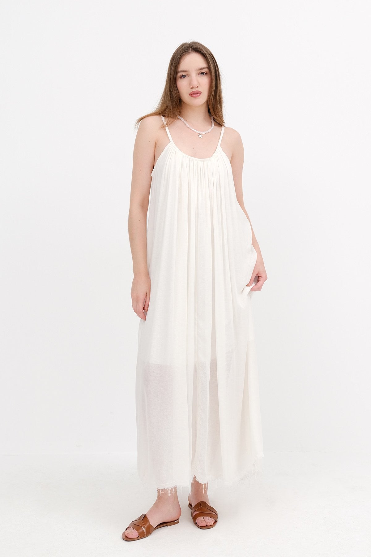 White_Strappy-Long-Dress-addax