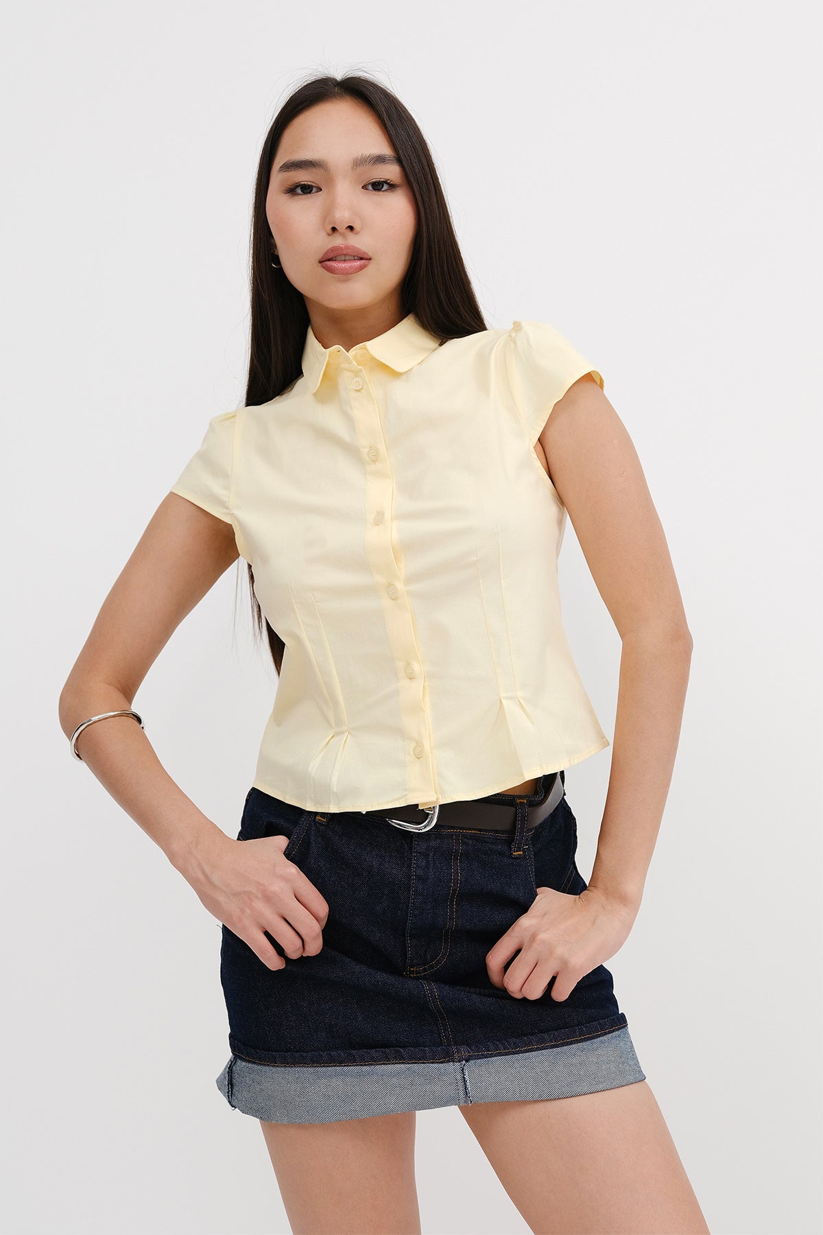 Light-Yellow_Short-Sleeve-Shirt-addax