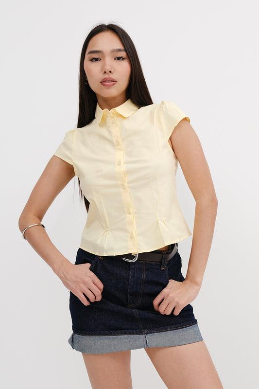 Light-Yellow_Short-Sleeve-Shirt-addax
