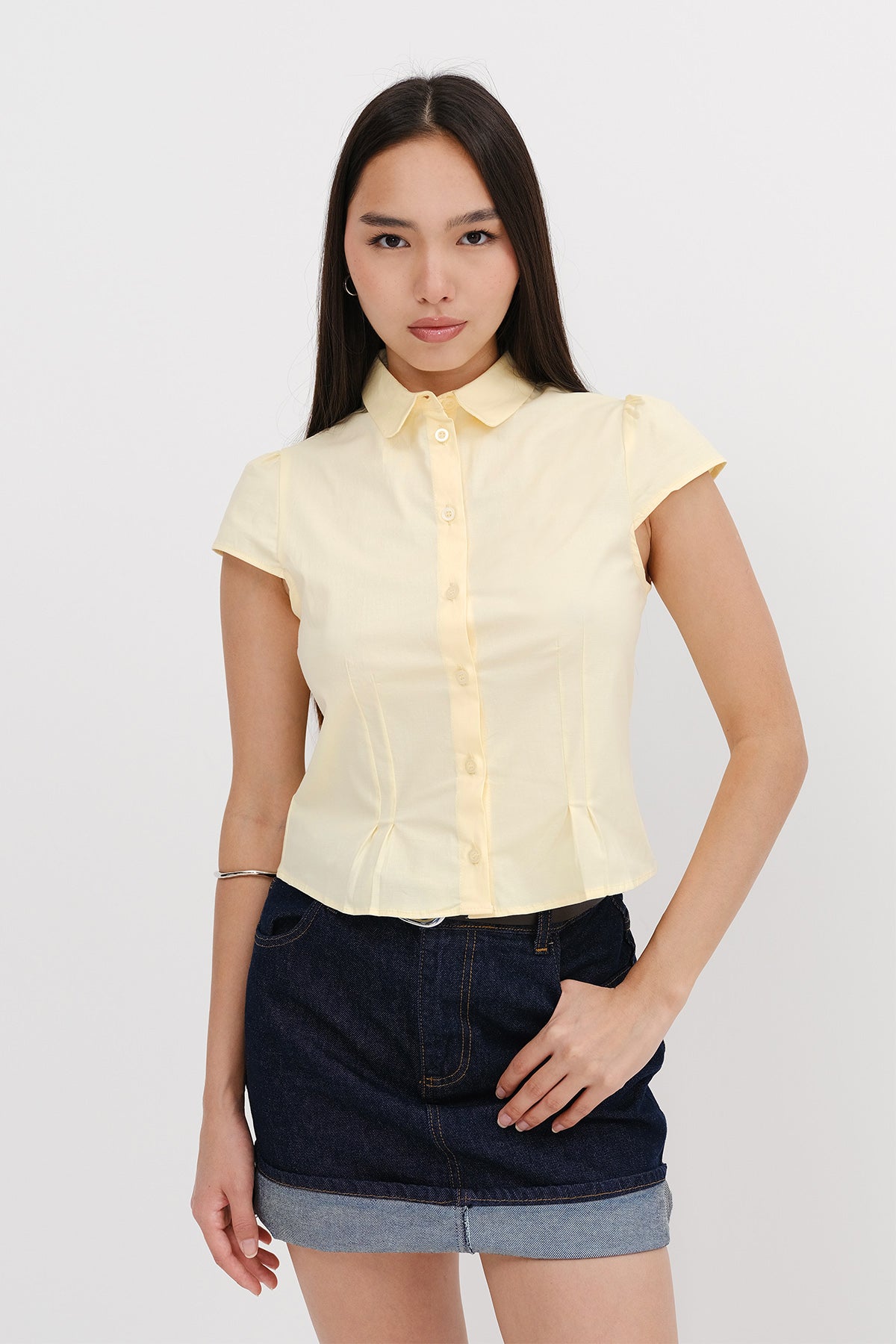 Light-Yellow_Short-Sleeve-Shirt-addax