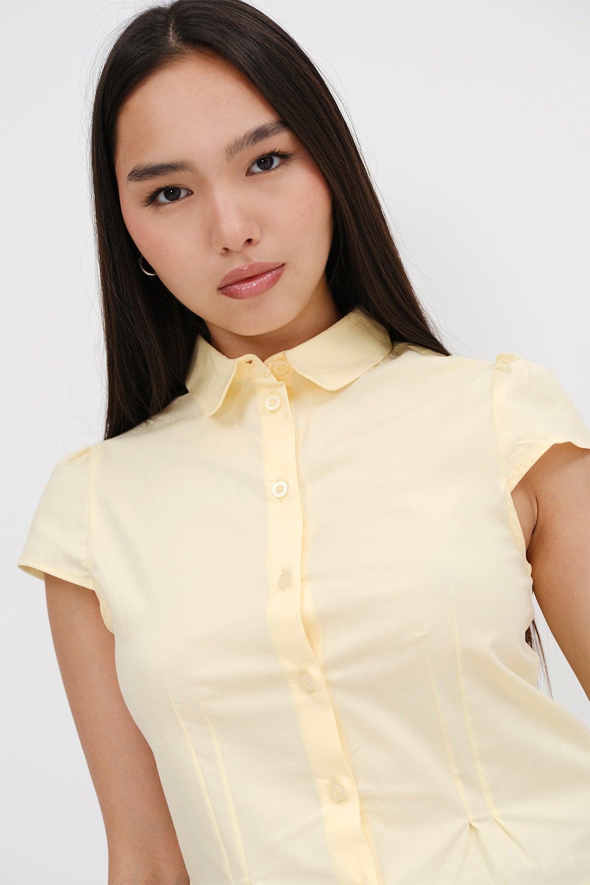 Light-Yellow_Short-Sleeve-Shirt-addax