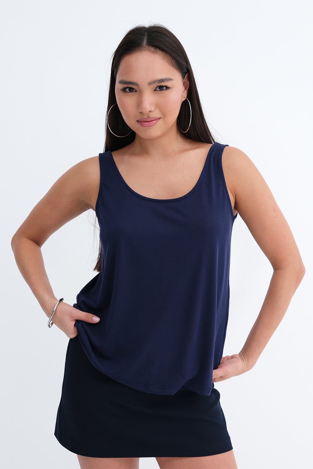 Night-Blue_U-Neck-Sleeveless-Blouse-addax