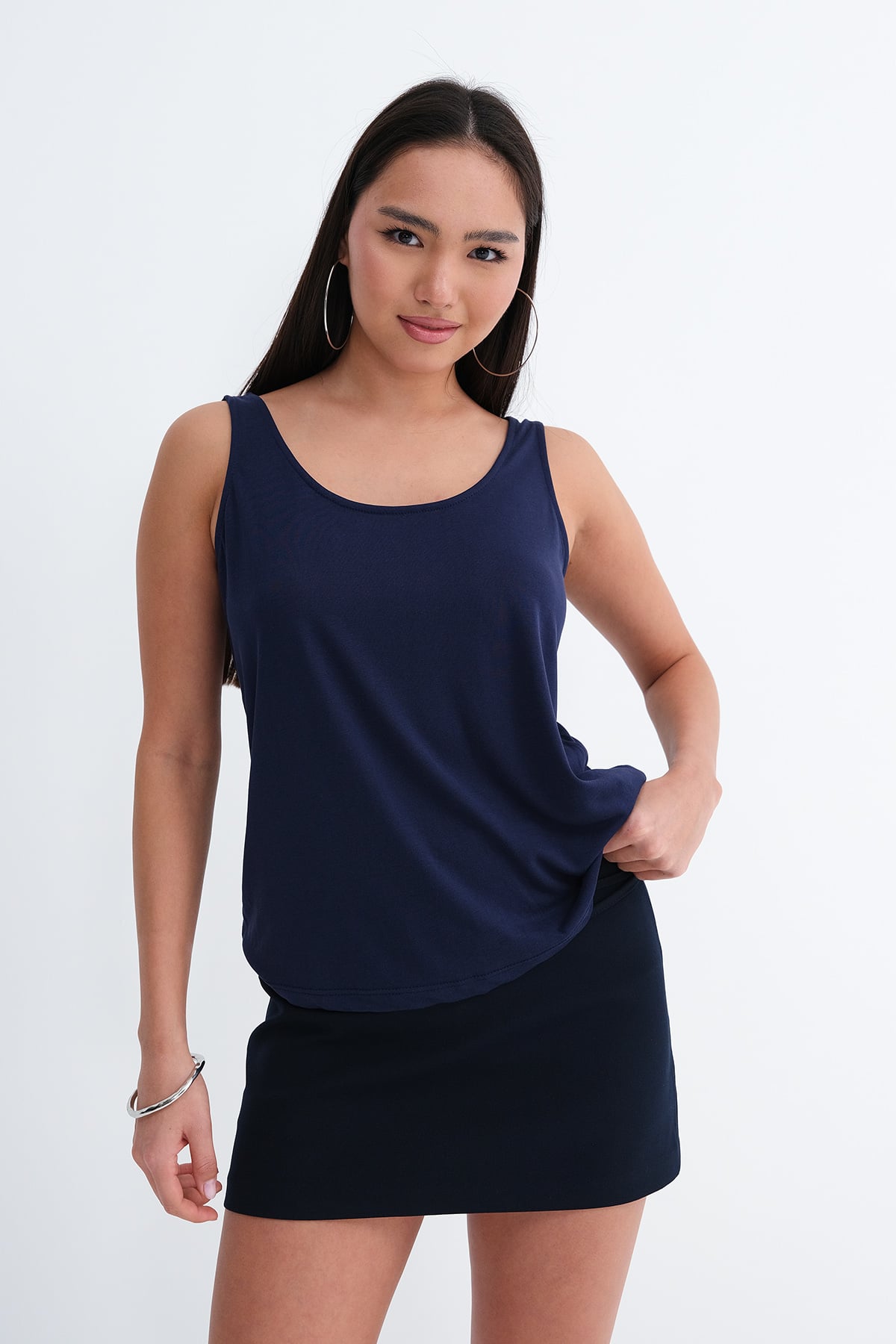 Night-Blue_U-Neck-Sleeveless-Blouse-addax