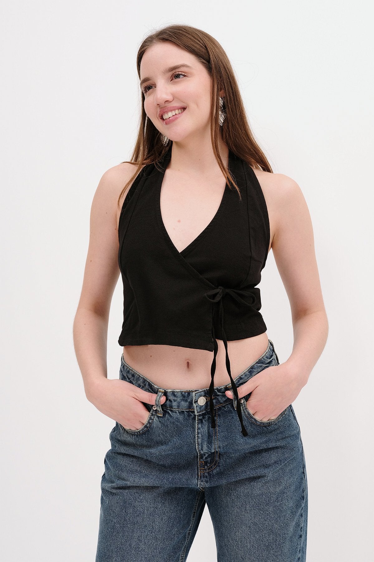 Black_Backless-Side-Tie-Blouse-addax