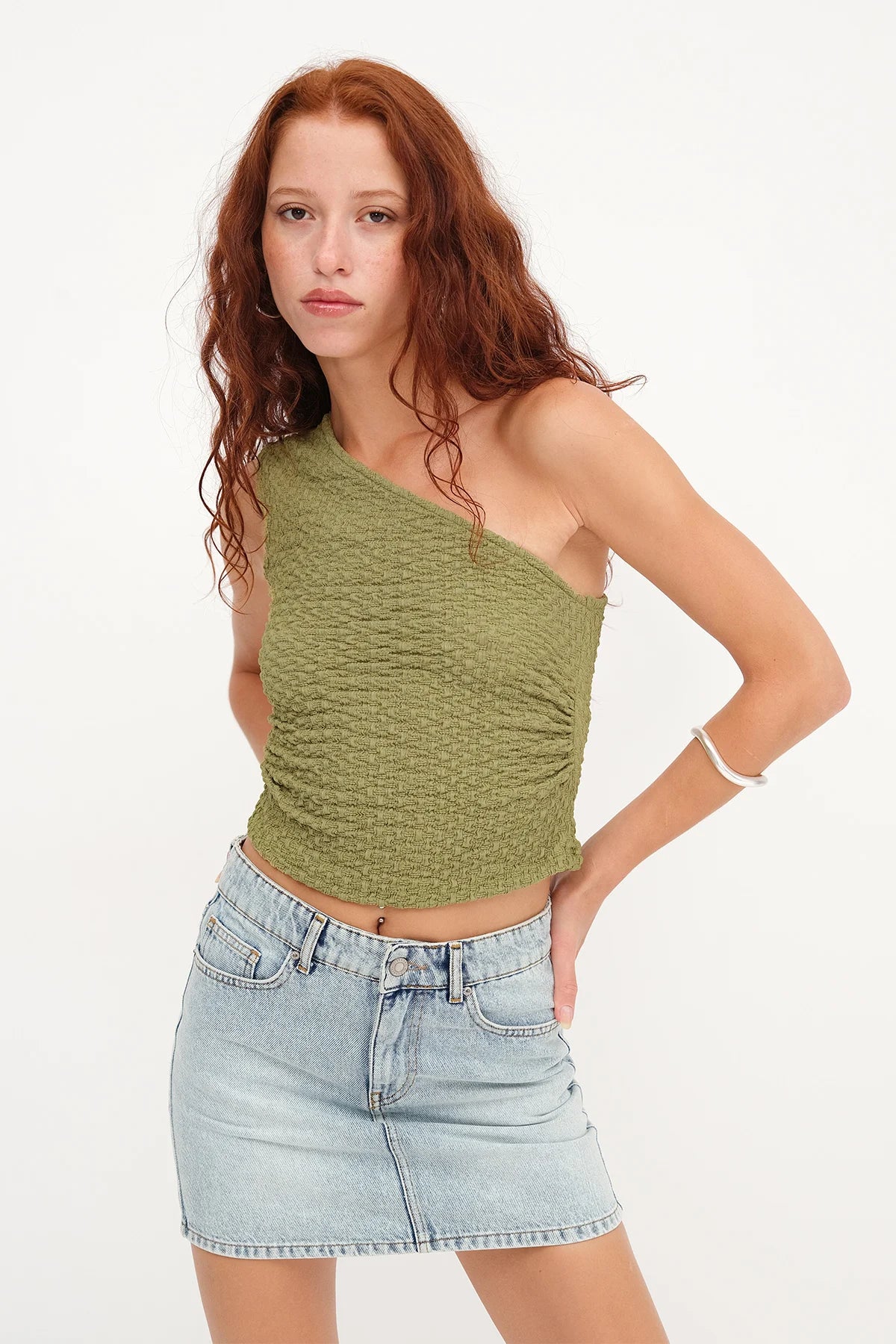 Olive_One-Shoulder-Textured-Blouse-addax