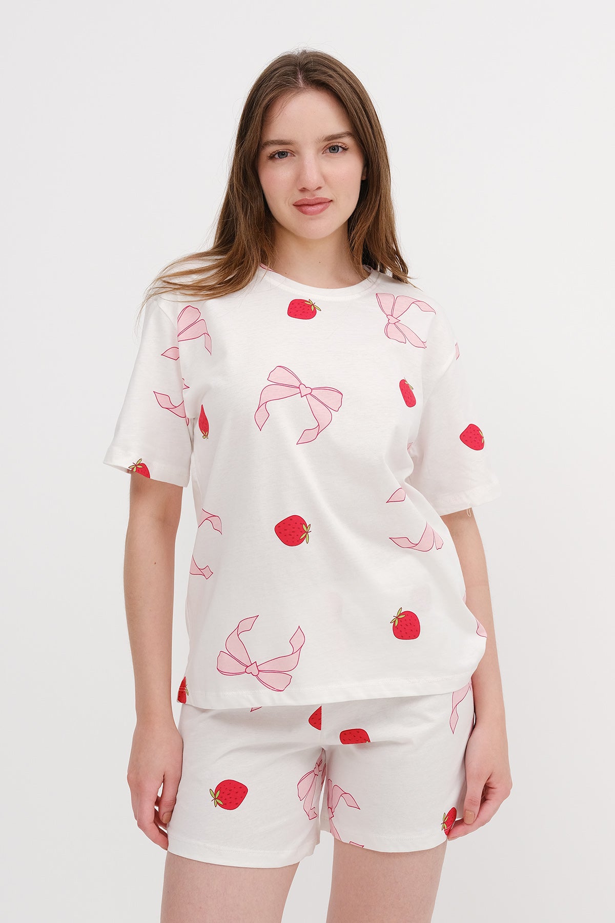 White_Strawberry-and-Bow-Printed-Pajama-Set-addax