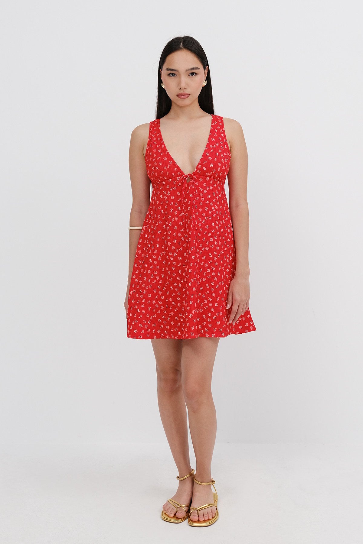 Red---Ecru_Floral-Mini-Dress-addax