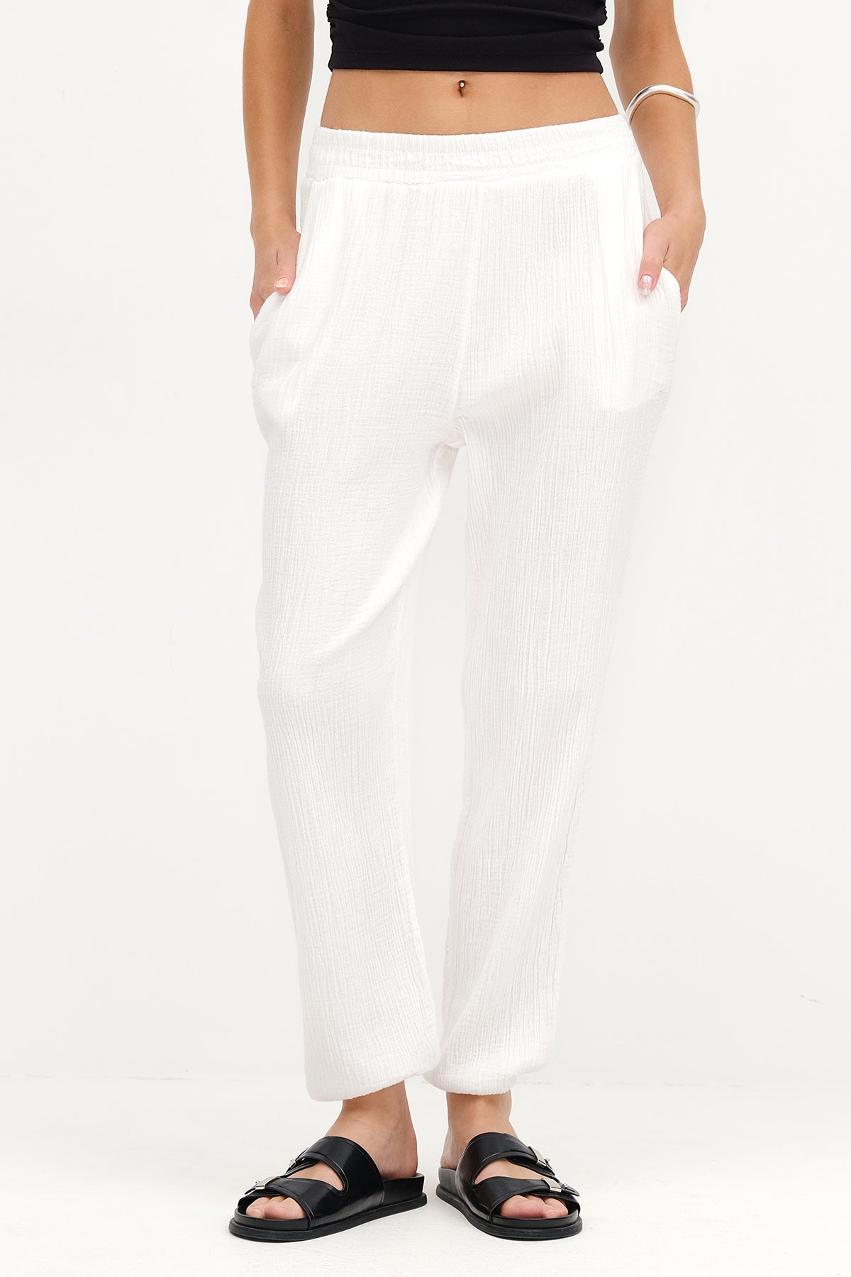White_Jogger-Pants-with-Elastic-addax