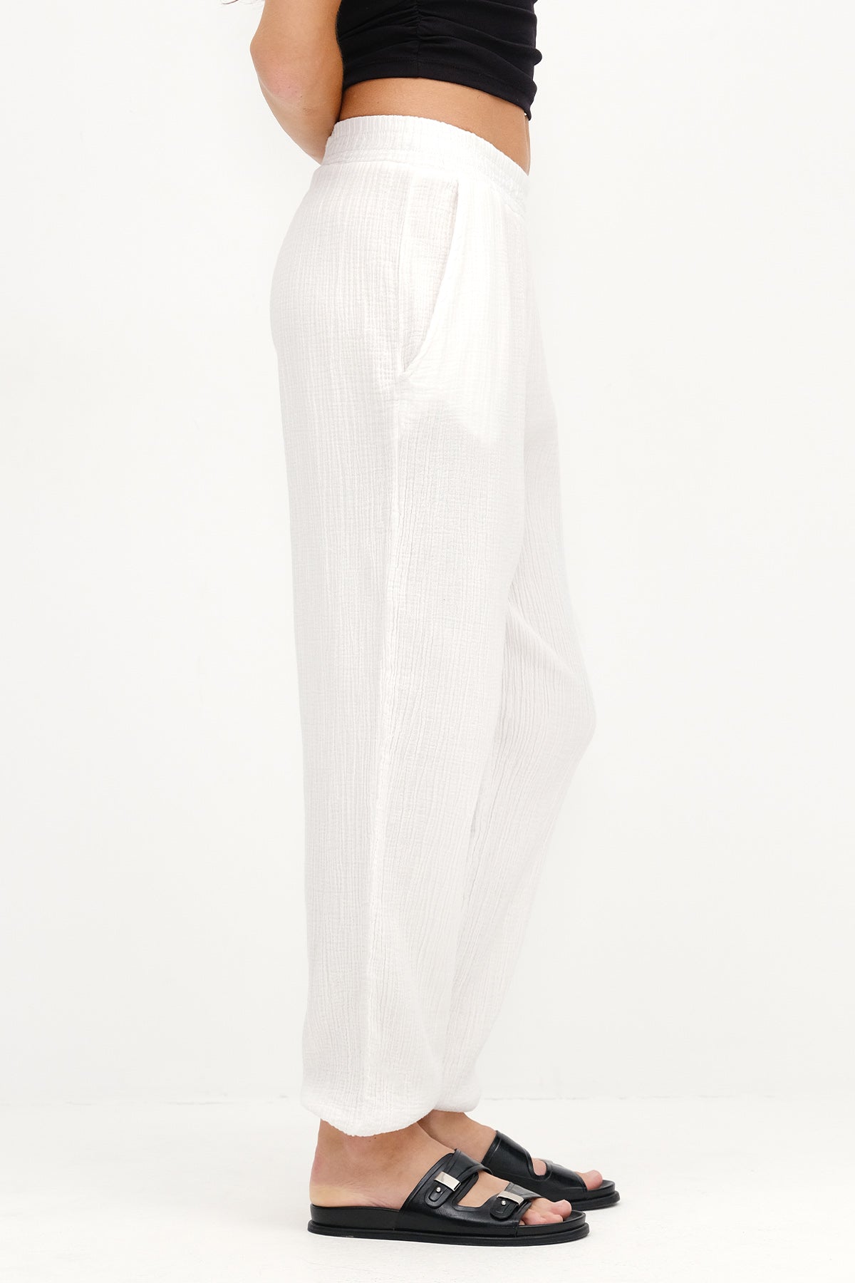 White_Jogger-Pants-with-Elastic-addax