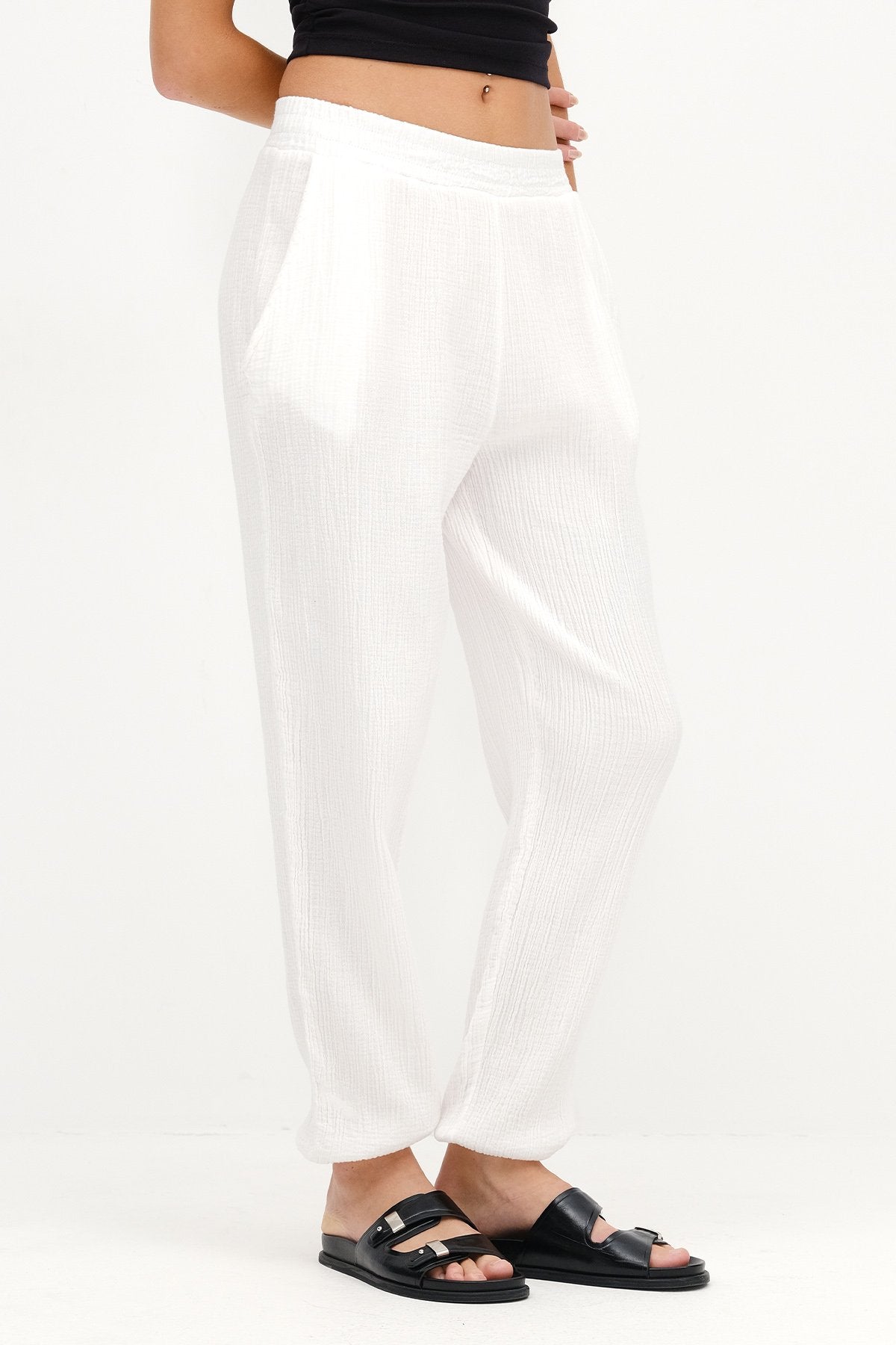 White_Jogger-Pants-with-Elastic-addax