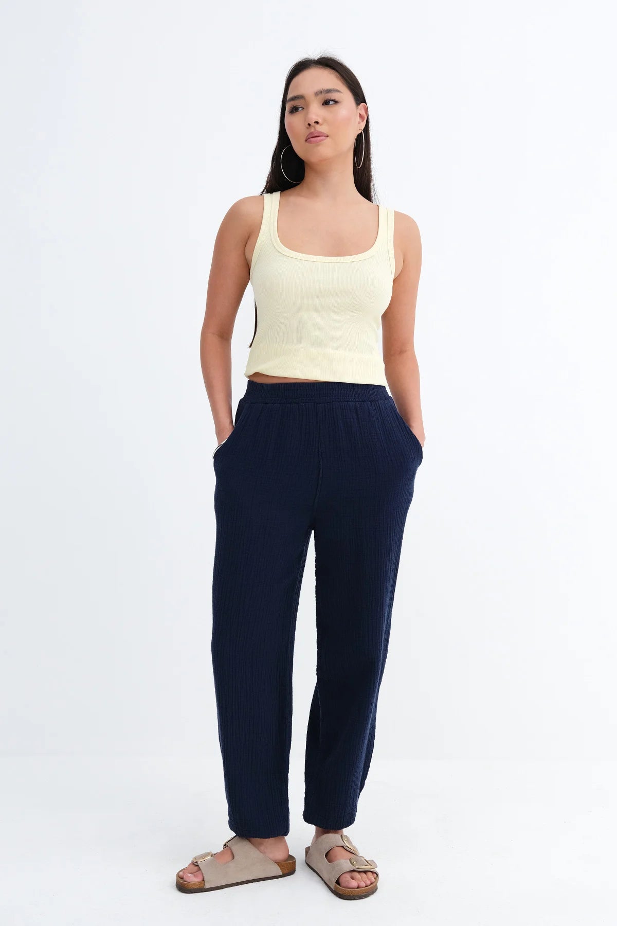 Night-Blue_Jogger-Pants-with-Elastic-addax
