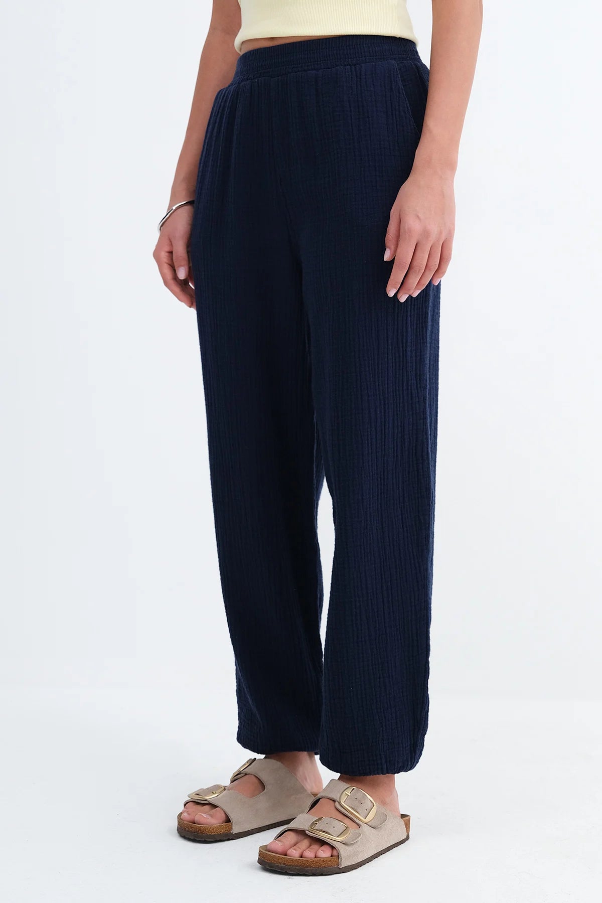 Night-Blue_Jogger-Pants-with-Elastic-addax