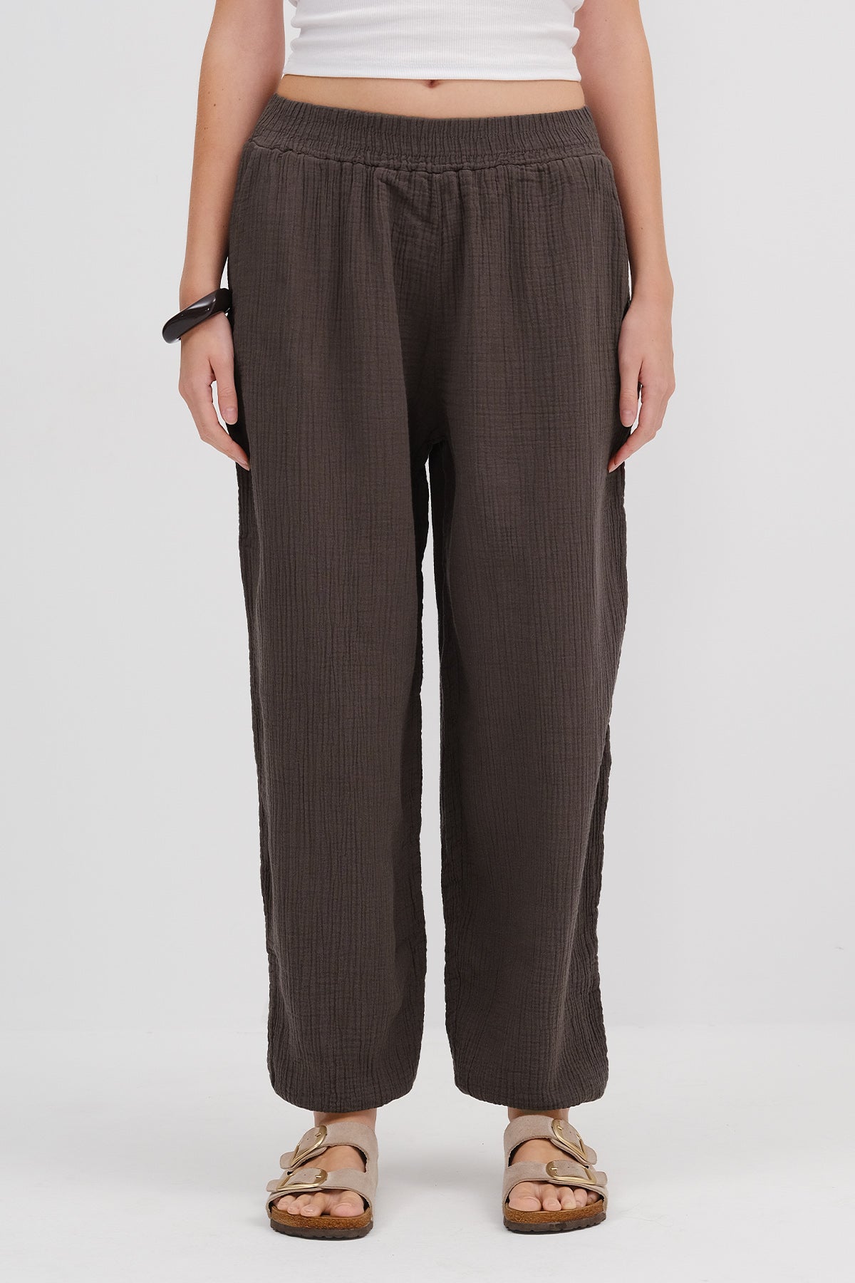 Soft-Brown_Jogger-Pants-with-Elastic-addax