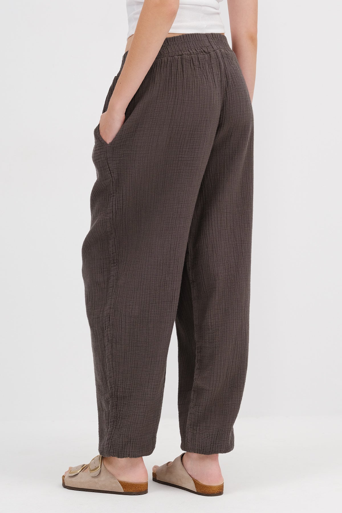 Soft-Brown_Jogger-Pants-with-Elastic-addax