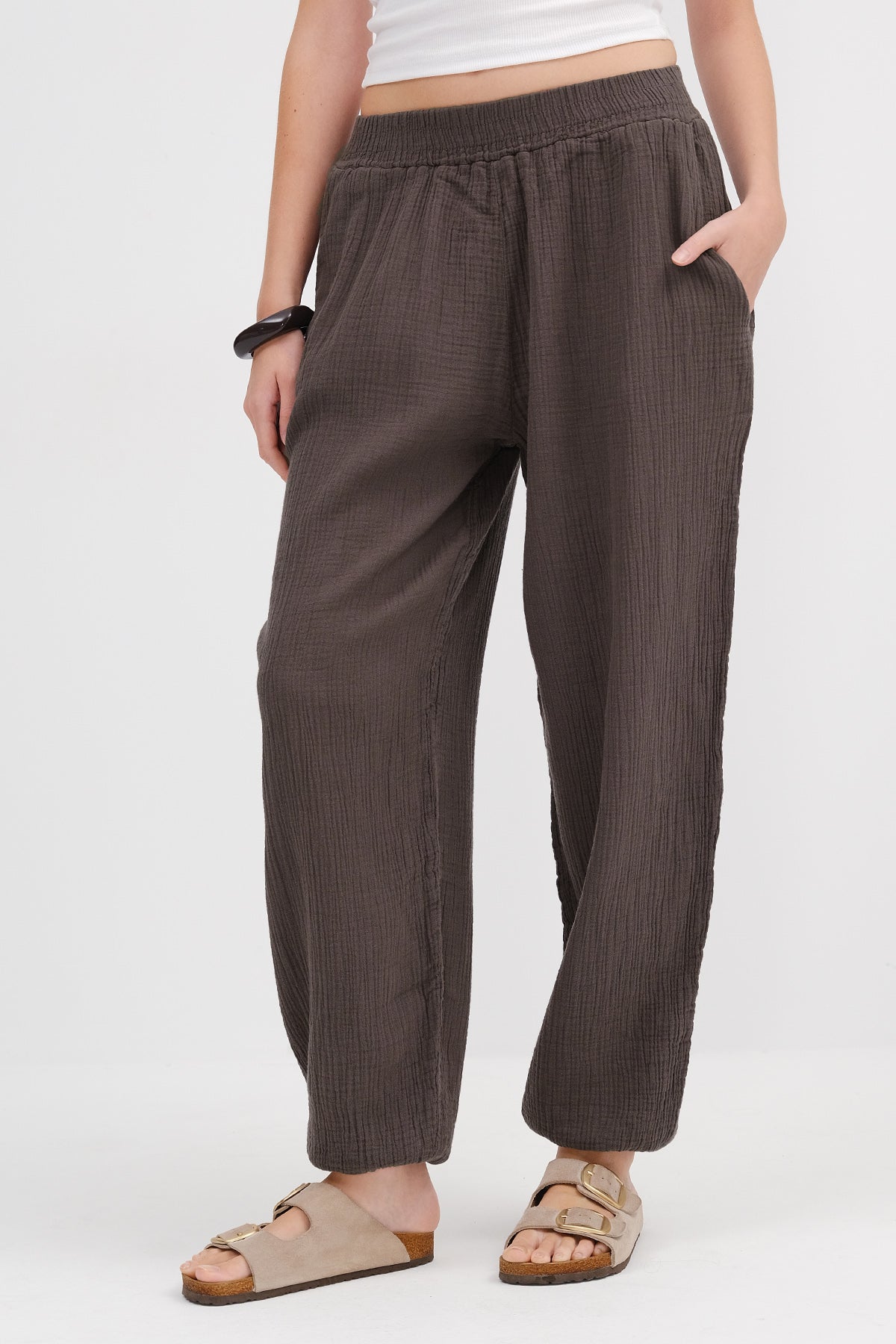 Soft-Brown_Jogger-Pants-with-Elastic-addax