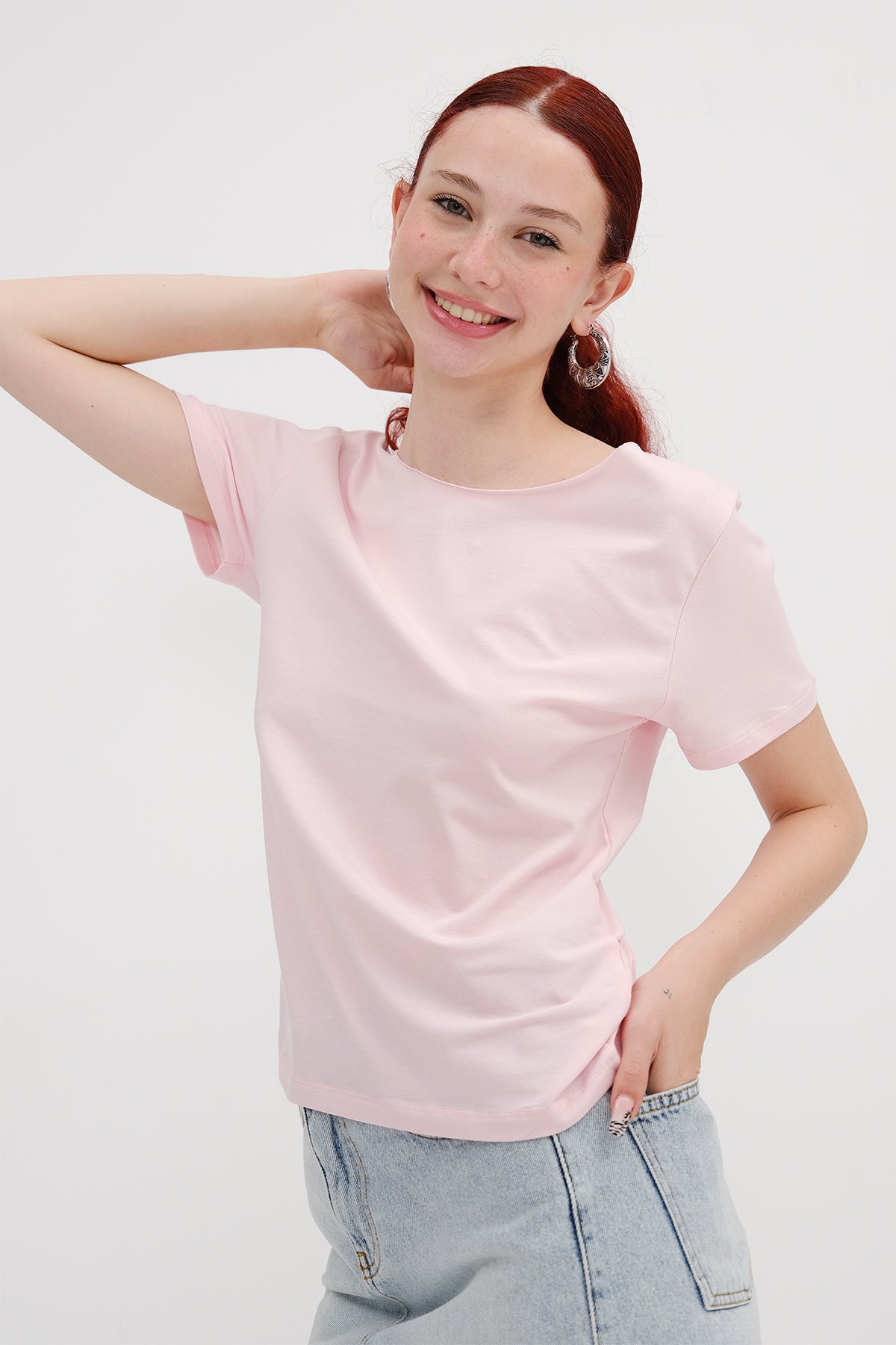 Lotus_Boat-Neck-Basic-T-shirt-addax