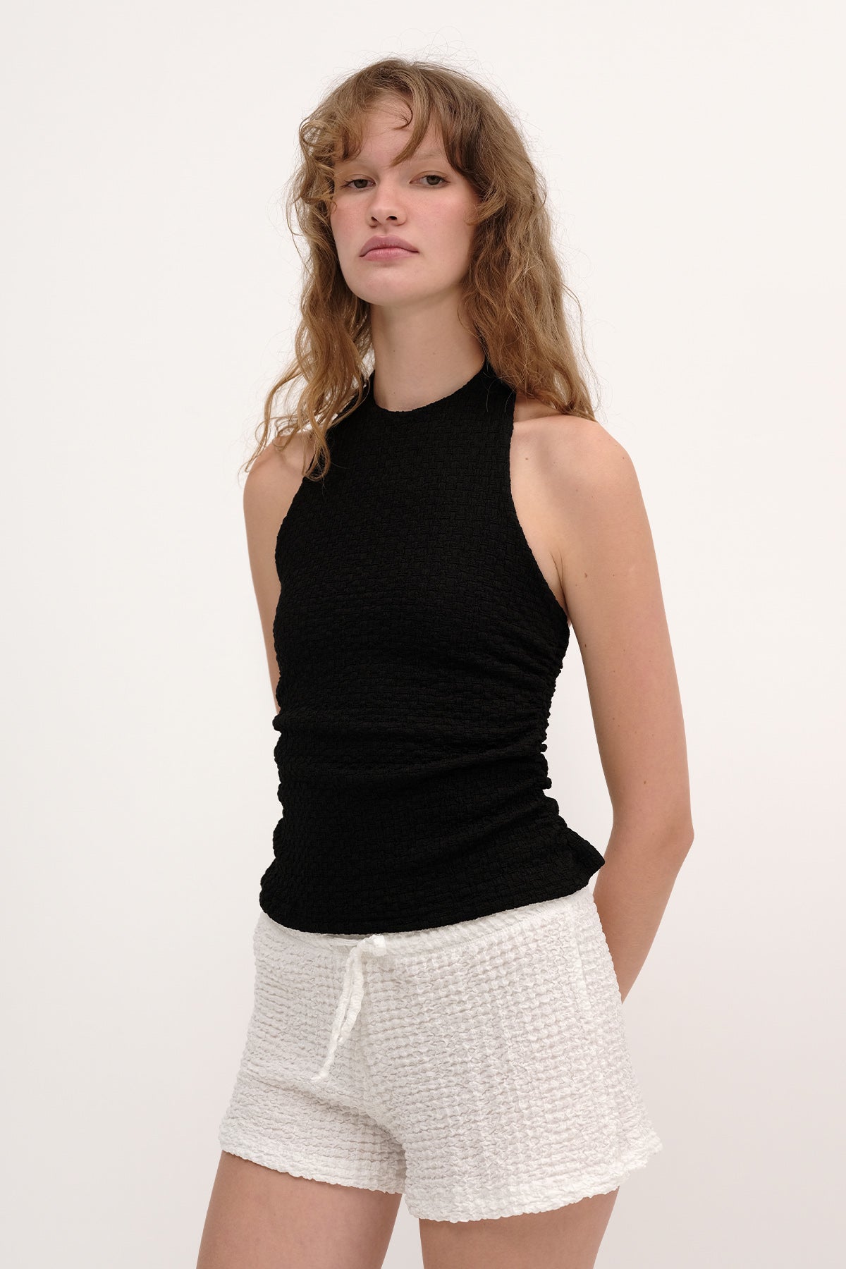 Black_Halter-Neck-Textured-Blouse-addax